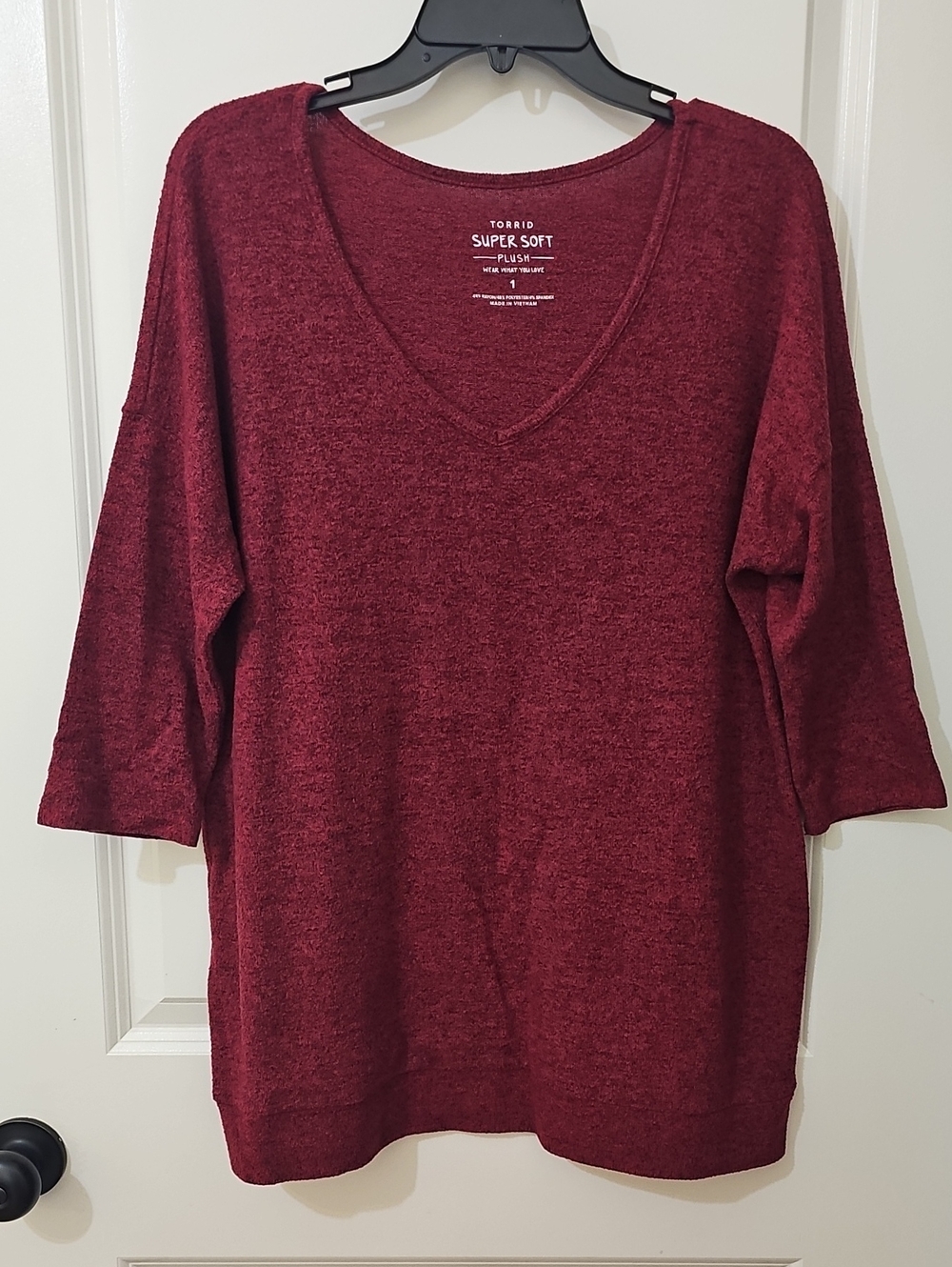 Torrid Red V-Neck Top - Picture 4 of 4